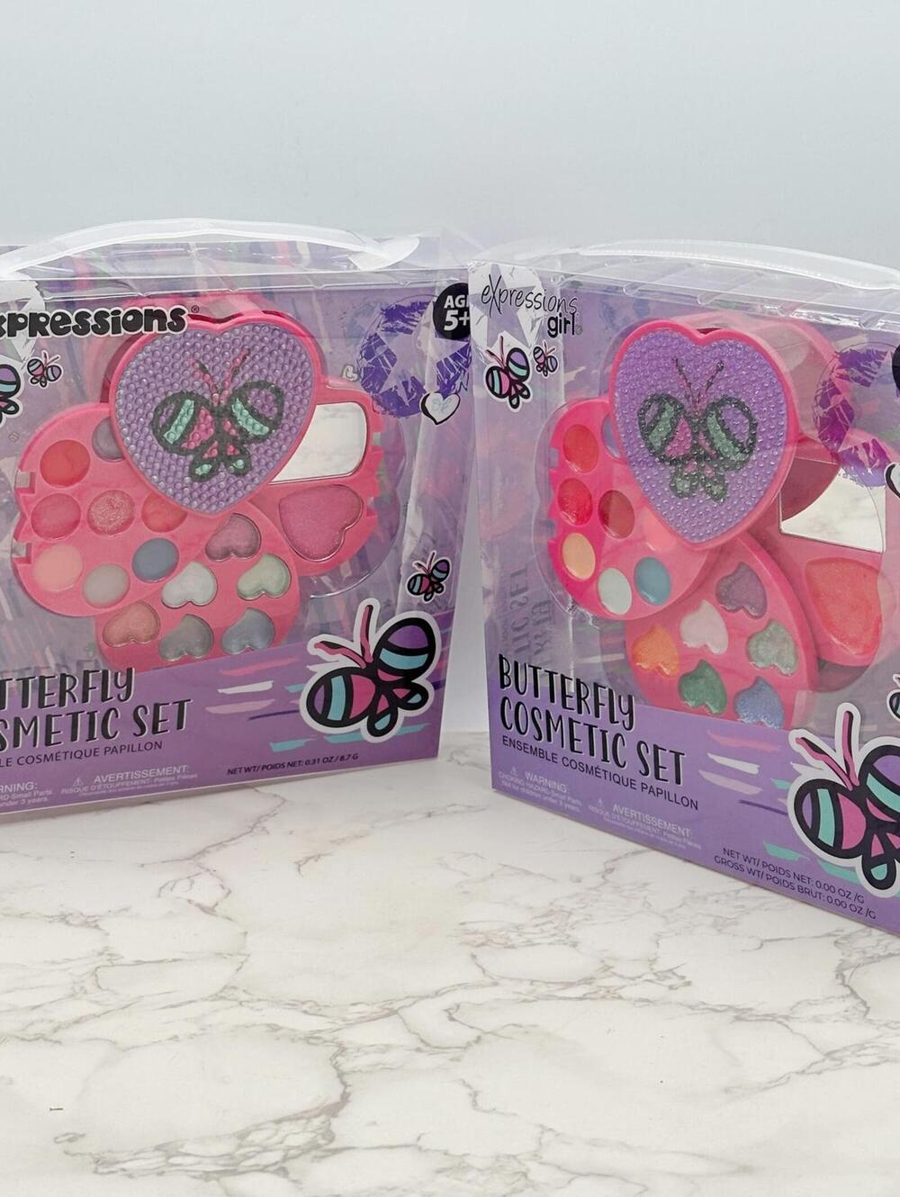 Expressions Girl Butterfly Makeup Set - 2 PACK